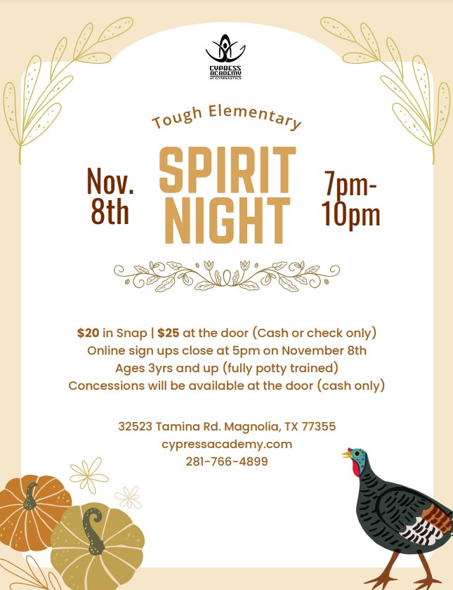 Cypress Academy Spirit Night.png