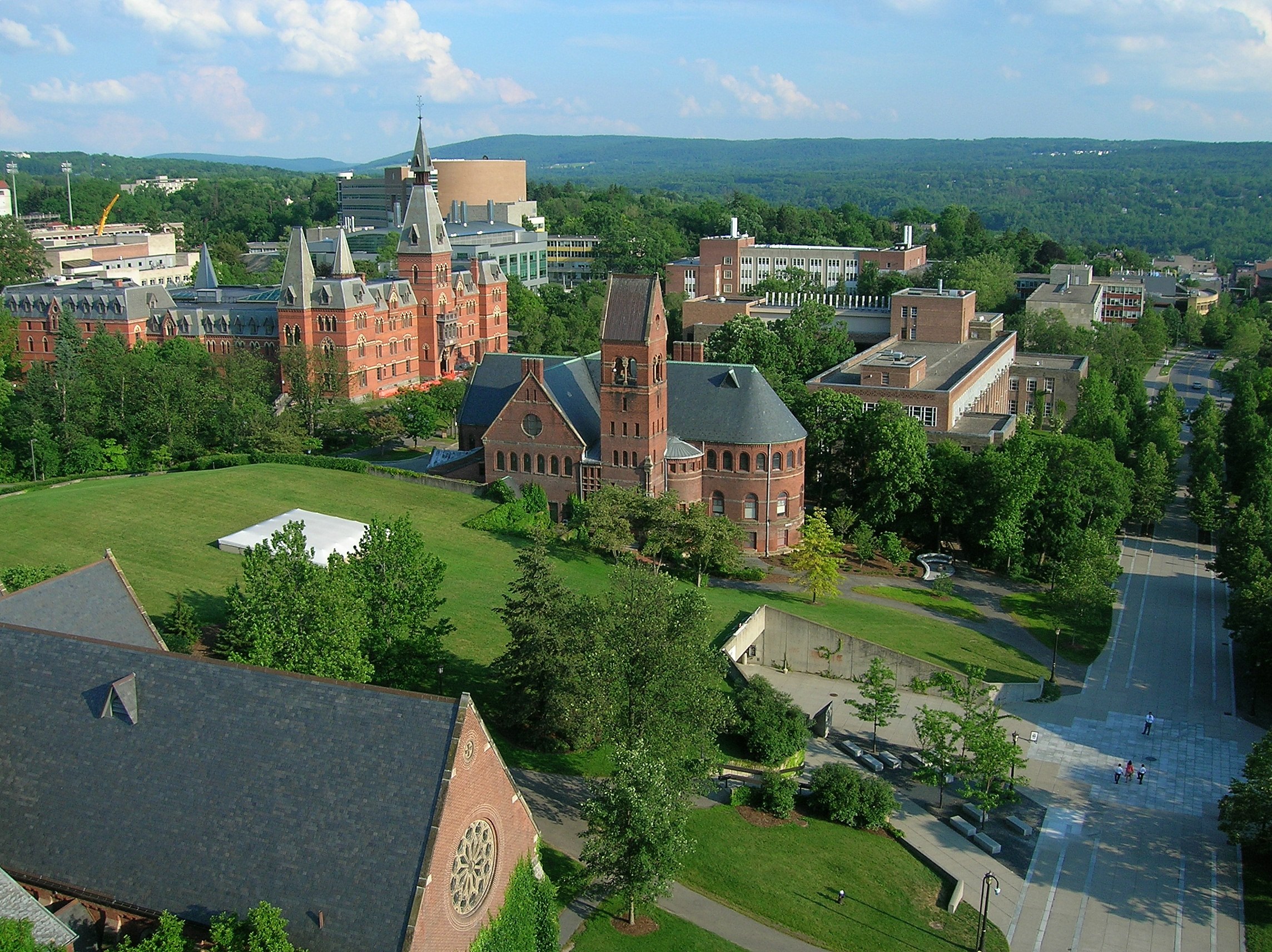 description cornell university, ho plaza and sage hall.jpg