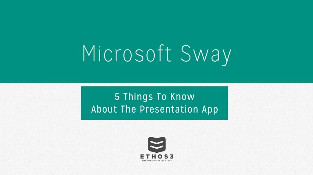 Sway презентация онлайн