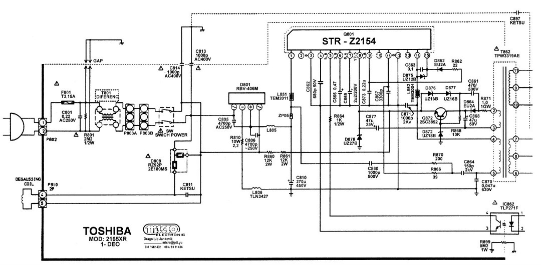 Str z2062 схема включения