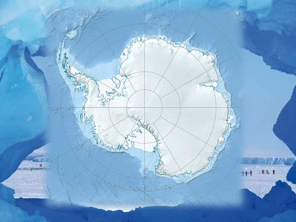 Карта австралии и антарктиды
