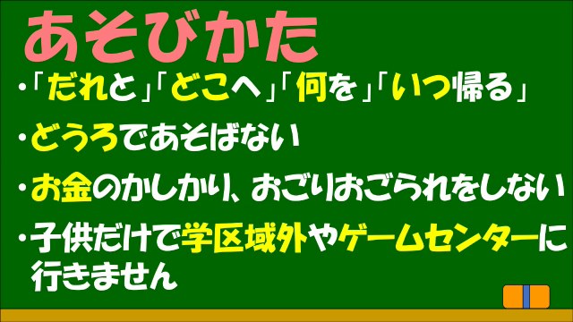 夏休みの生活について