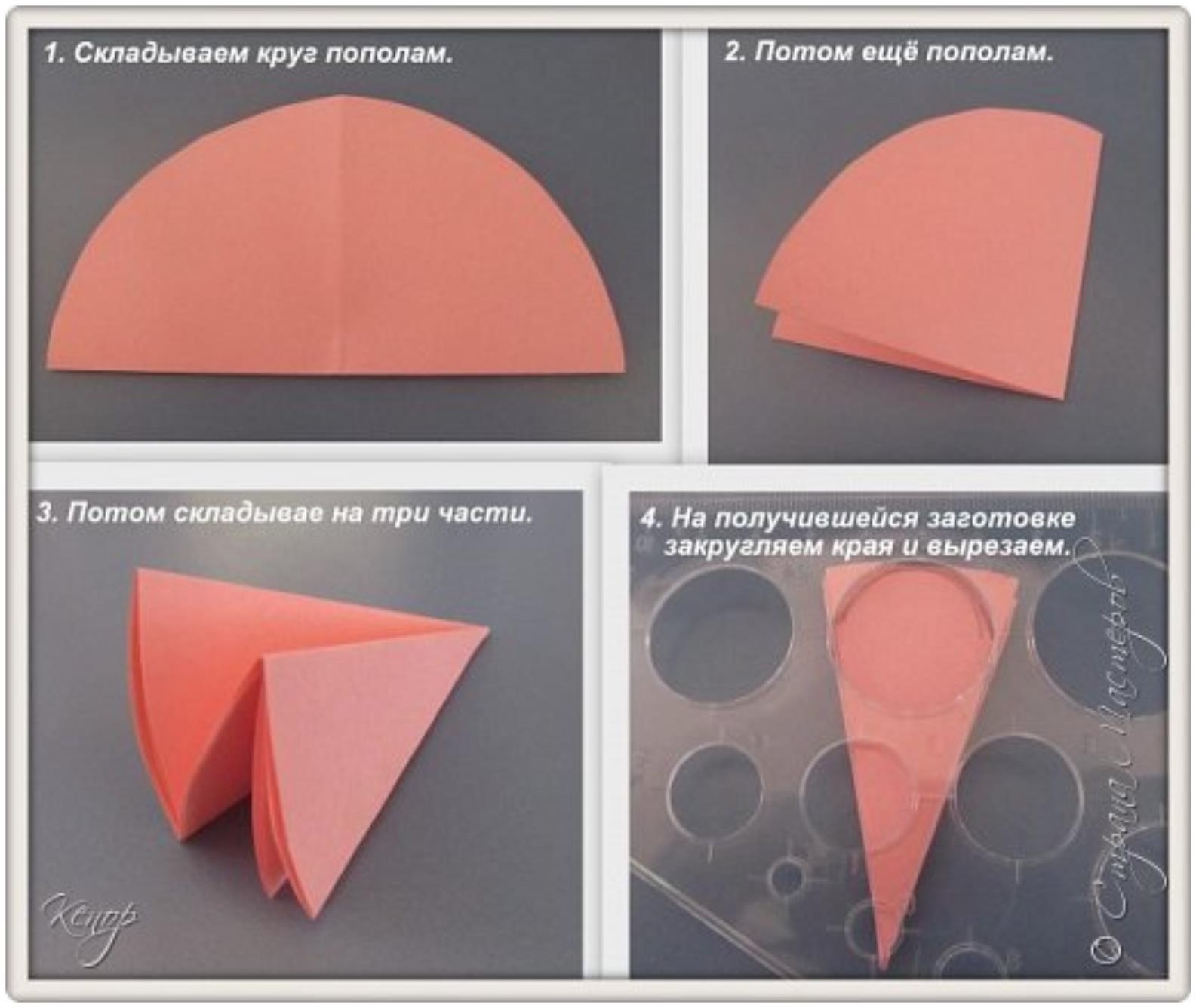 Сложен пополам. Цветок сложенный из круга. Круг из бумаги сложенный пополам. Поделки на кругу свернутом пополам. Цветы из сложенных пополам кругов из бумаги.