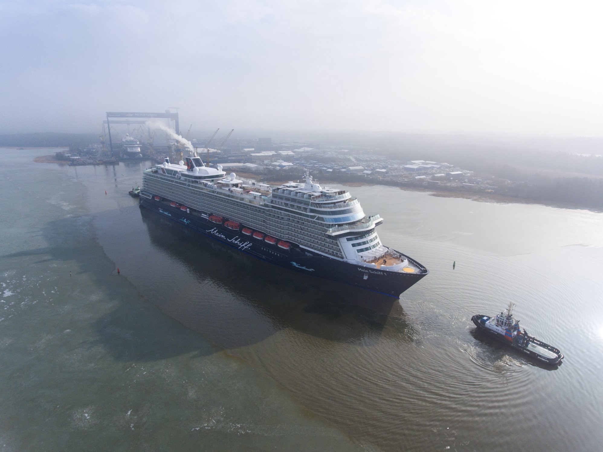 Photos New Mein Schiff 1 Tests Its Mettle World Maritime News