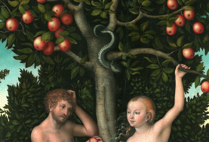 Adam & Eve at the Tree of the Knowledge of Good & Evil. 