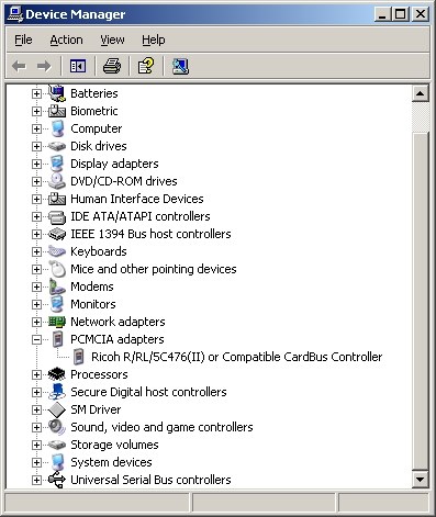 Intel smbus controller