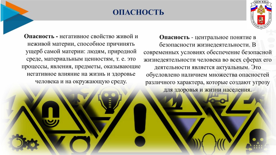 Внимание при разных условиях. Открытый урок по ОБЖ ЧС В местах массового пребывания людей.