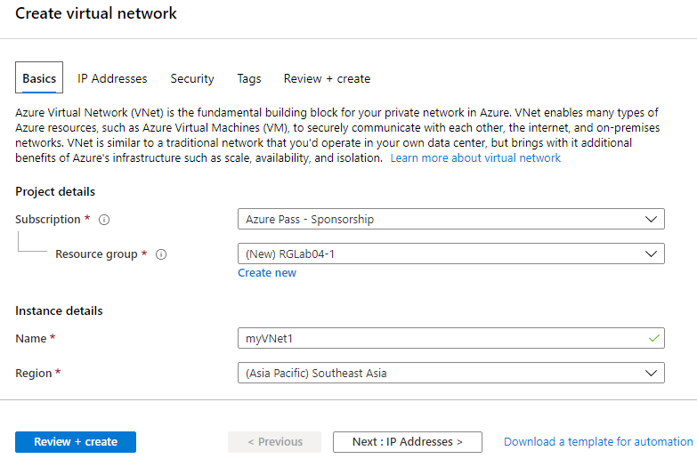 lab virtual networking module 3