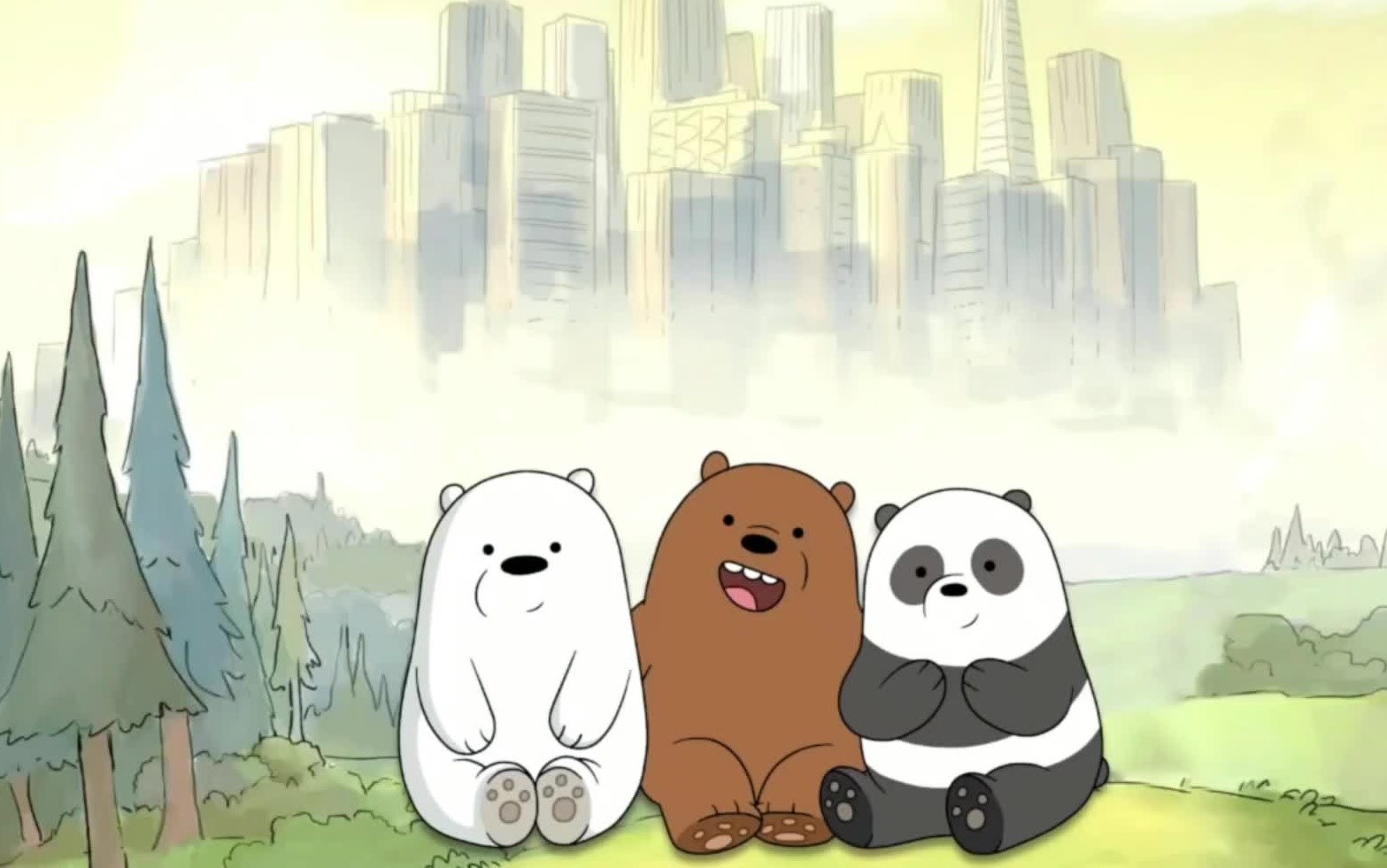 Bare bears. Гриз Панда и белый вся правда о медведях. We bare Bears белый медведь.