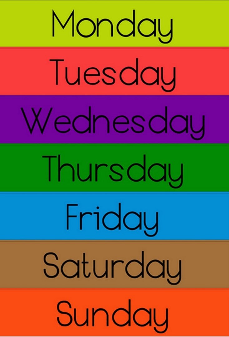 The days of the week картинка