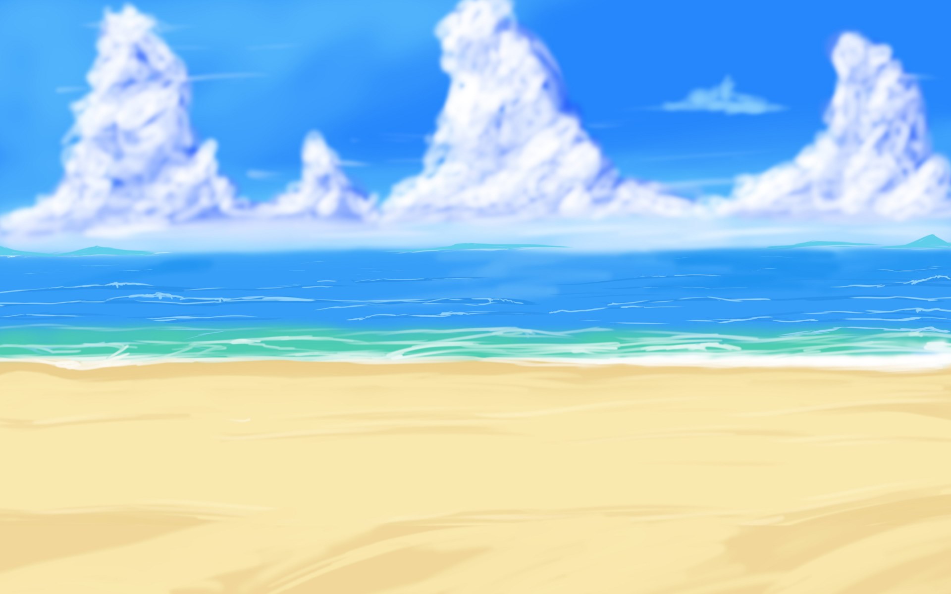 Big Anime Style Beach Background by wbd on DeviantArt.