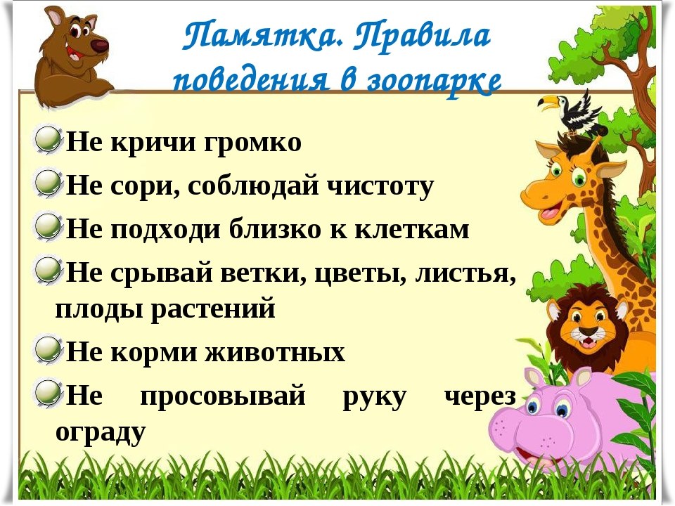 Презентация 1 класс животные зоопарка