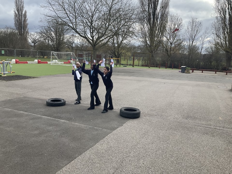 Year 6 testing their planes