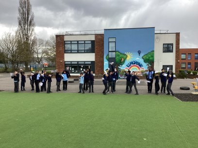 Year 6 testing their planes