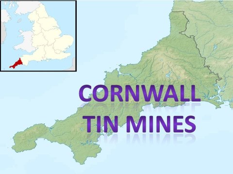 Cornish Tin Mines Map Cornish Tin Mining