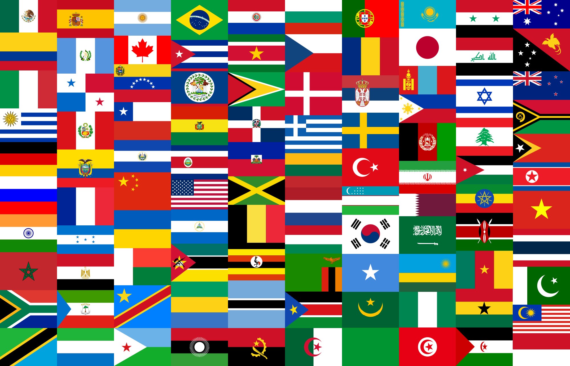 Флаги стран 2 класс